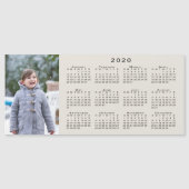 ベージュに写真2020の予定表を追加 (正面)