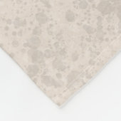 ベージュに名前を付けた柔らかいコートのウィートテリア犬 フリースブランケット (角)