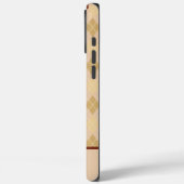 ベージュのアーガイル模様のiPhone/iPadケースをカスタマイズ Case-Mate iPhoneケース (裏面 / 左)