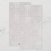 ベージュのイスラム幾何学模様 シーズンカード (正面/裏面)