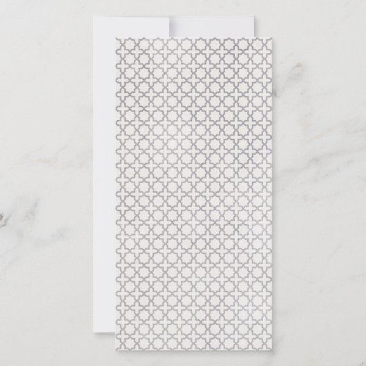 ベージュのイスラム幾何学模様 シーズンカード (正面)