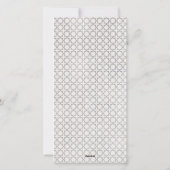 ベージュのイスラム幾何学模様 シーズンカード (裏面)