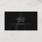 ベージュのカミソリのモバイルバー外出先で 名刺 (裏面)