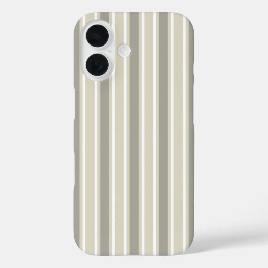 ベージュのキャンディストライプ Case-Mate iPhoneケース (裏面)