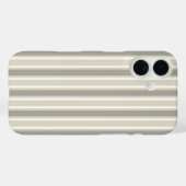 ベージュのキャンディストライプ Case-Mate iPhoneケース (裏面 (横))