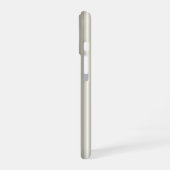 ベージュのキャンディストライプ iPhone 16ケース (左側面)