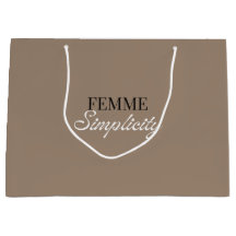 ベージュのギフトバッグ