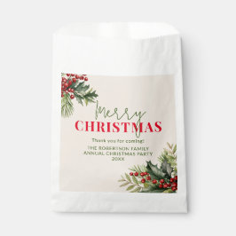 ベージュのクリスマスパーティーにホリーとパインが好意で フェイバーバッグ