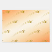 ベージュのグラデーション背景 ラッピングペーパーシート (正面3)