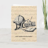 ベージュのサンキューカード サンキューカード (裏面)