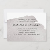 ベージュのスプラッシュ |エレガントトープヴィンテージ水色 招待状 (正面)