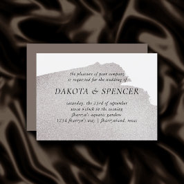 ベージュのスプラッシュ |エレガントトープヴィンテージ水色 招待状