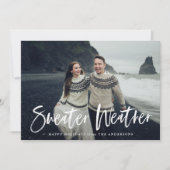 ベージュのセーター天候 |ホリデーカード シーズンカード (正面)