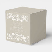 ベージュのタラベラタイル スペインのフィエスタ ブライダルシャワー フェイバーボックス (裏面サイド)