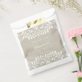 ベージュのタラベラタイル フィエスタ ブライダルシャワー デザート フェイバーバッグ (封をした状態)