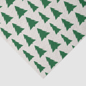 ベージュのテクスチャ上の緑のクリスマスツリーのパタフェイクーン 薄葉紙 (詳細)