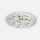 ベージュのパーティー ブライズメイド封筒 ギフト ペーパープレート (アングル)