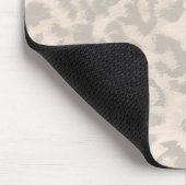 ベージュのヒョウ柄。 マウスパッド (コーナー)