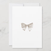 ベージュのホットエアバルーン ボホ ベビーシャワー 招待状 (裏面)