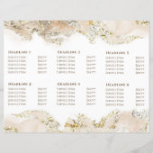 ベージュのマーリングデザインパンフレット (裏面)