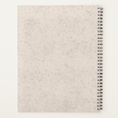 ベージュの上にソフトコートウィートテリア犬と文字 プランナー手帳 (裏面)