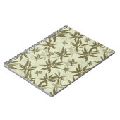 ベージュの上に竹 – シームレスな表面パターン。 ノートブック (左側)