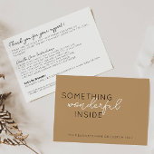 ベージュの中のシックな何かありがとうキャンドル気に エンクロージャーカード