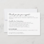 ベージュの中の可愛い何かありがとうキャンドル気に ノートカード (裏面)