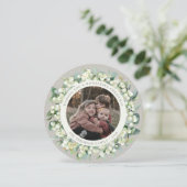 ベージュの丸型/角型 スノーベリー+ユーカリの写真 シーズンカード (スタンド正面)