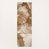 ベージュの光で夢のような白いチューリップ ヨガマット (裏面)