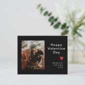 ベージュの写真 手書きのラブ バレンタイン シーズンカード (スタンド正面)