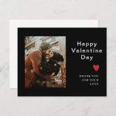 ベージュの写真 手書きのラブ バレンタイン シーズンカード (正面/裏面)