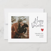 ベージュの写真 手書きのラブ バレンタイン シーズンカード (正面)