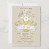ベージュの宗教的イベント、聖杯 招待状 (正面)