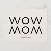 ベージュの母の日 ポストカード (正面)