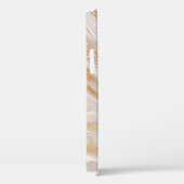 ベージュの液体大理石、金ゴールドラインアート。 Case-Mate iPhoneケース (裏面 / 右)