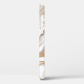 ベージュの液体大理石、金ゴールドラインアート。 Case-Mate iPhoneケース (裏面 / 左)