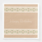 ベージュの白い花柄 (正面)