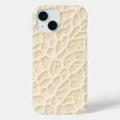 ベージュの石目テクスチャーiPhoneケース ナチュラルデザイン Case-Mate iPhoneケース (裏面)