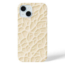 ベージュの石目テクスチャーiPhoneケース ナチュラルデザイン