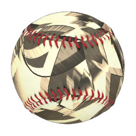 ベージュの縞が茶色の霧雨のイメージを上げる 野球ボール