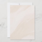 ベージュの美学 現代のブライズシャワー 招待状 (裏面)