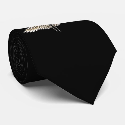 ベージュの翼 ネクタイ (ロール)