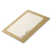 ベージュの翼 ノートパッド (アングル)