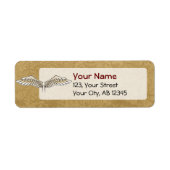 ベージュの翼 ラベル (正面)