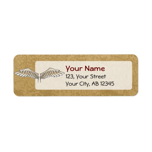ベージュの翼 ラベル (正面)