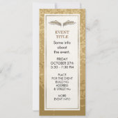 ベージュの翼 招待状 (裏面)