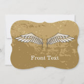 ベージュの翼 招待状 (正面)