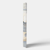 ベージュの背景に灰色の魚 Case-Mate iPhoneケース (裏面 / 右)