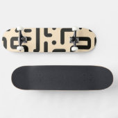 ベージュの背景の淡い色の文字の断片 スケートボード (横)